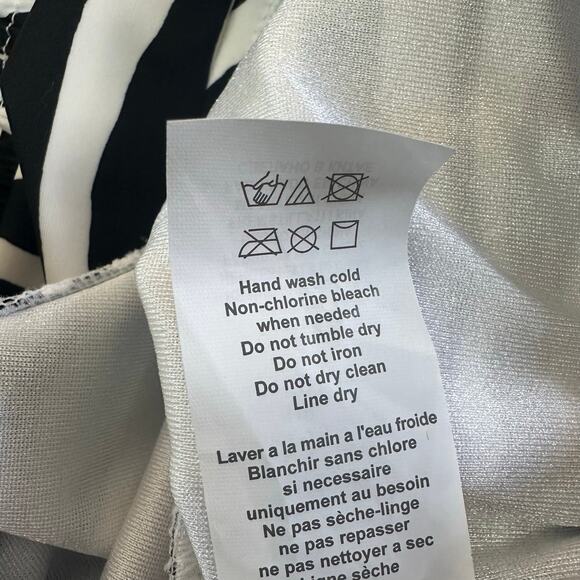 Maxine of Hollywood Safari Zebra Side Shirred One Piece Swimsuit sz 14 NWT $79 - Picture 11 of 11